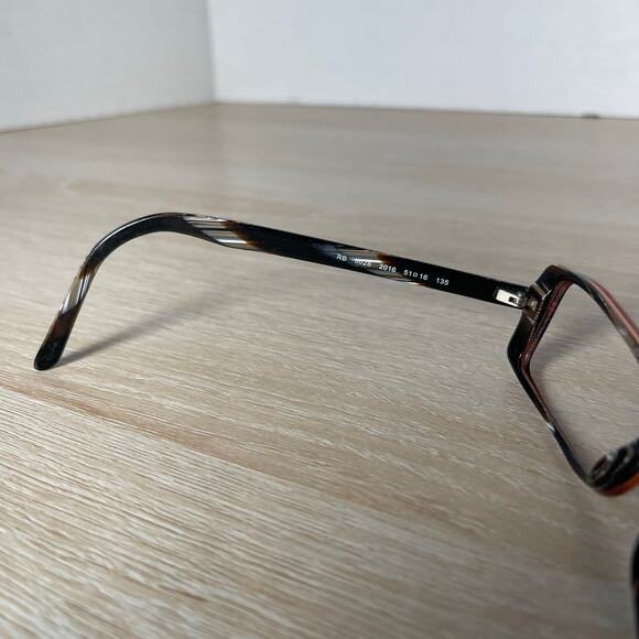 Ray-Ban RB5028 2016 Eyeglasses Marble Brown Frames Only 51-16-135 - Picture 4 of 8